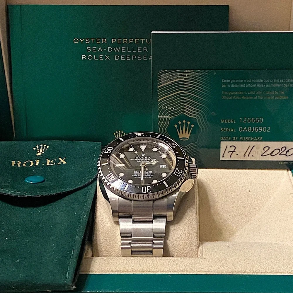 Rolex Sea-Dweller Deepsea 44 Watch - Black Dial (Ref# 126660)